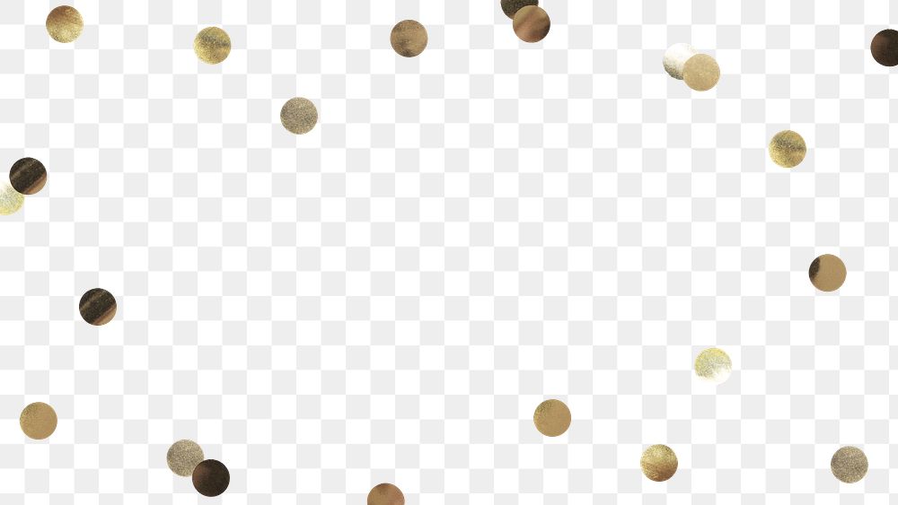 Gold confetti border png transparent Free PNG rawpixel