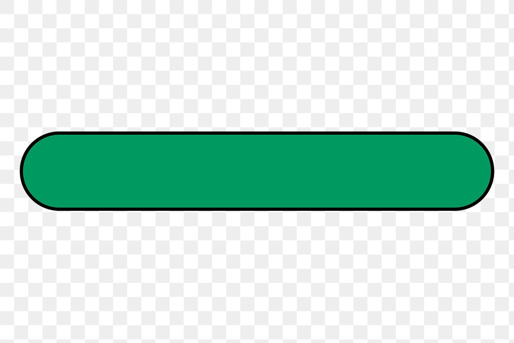 Png green tab bar sticker on transparent background
