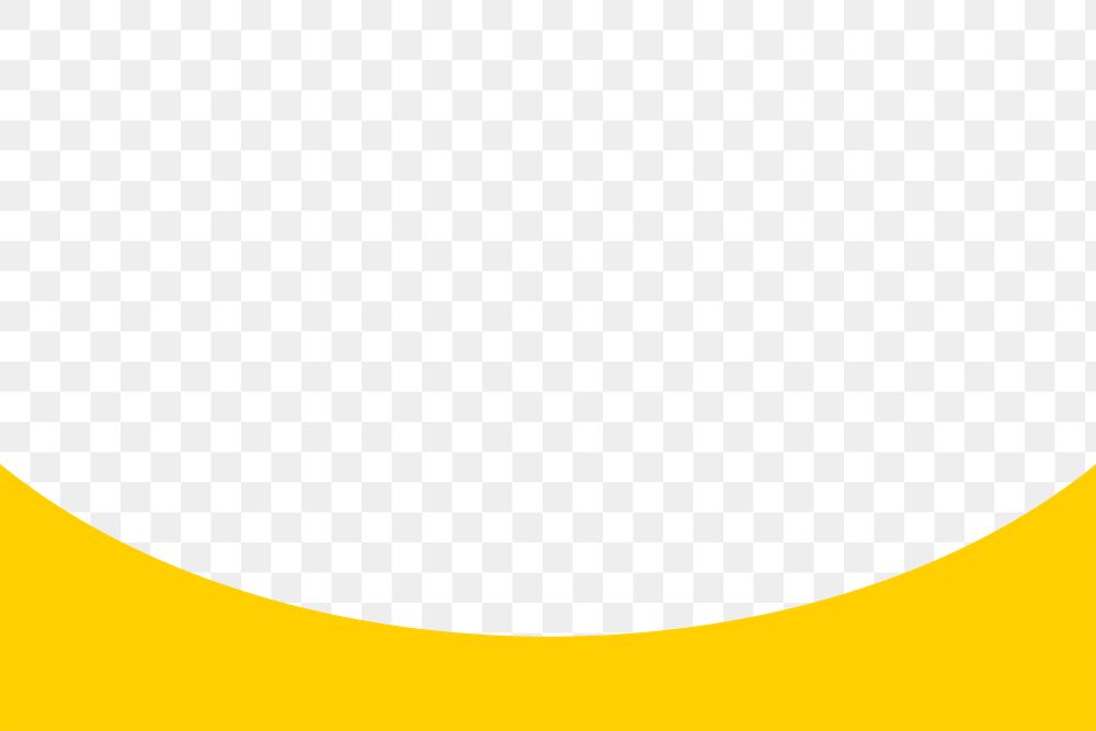 Yellow border png sticker, transparent background