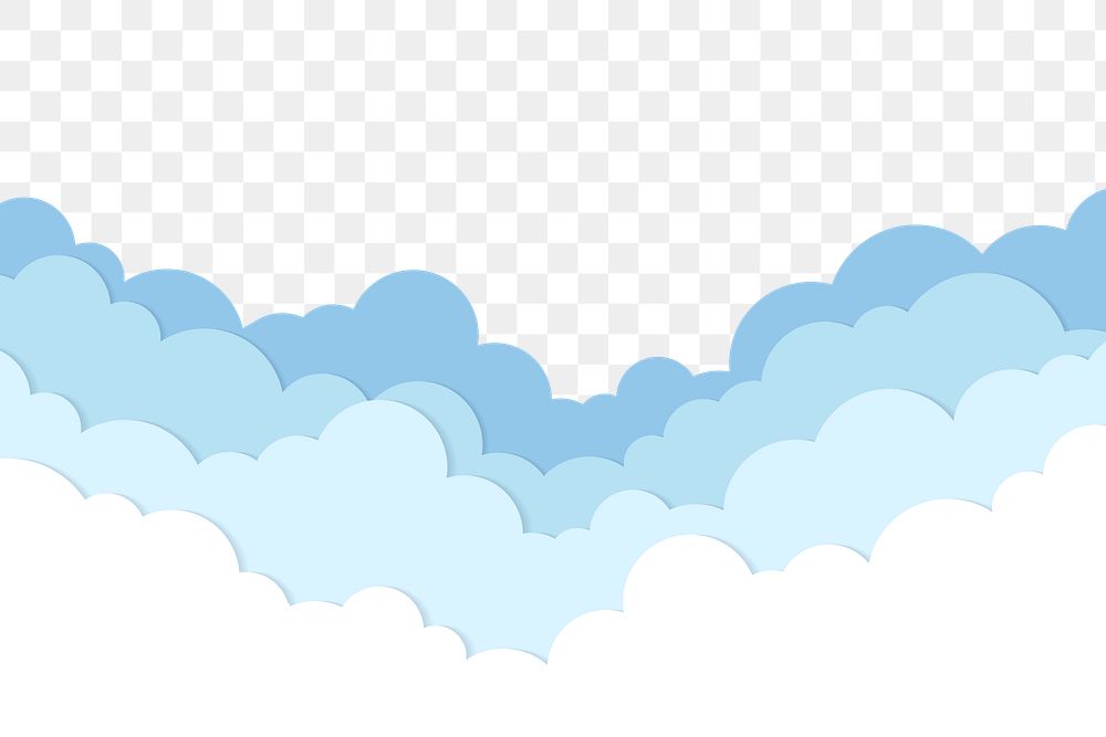 Clouds png transparent background, 3d collage sticker