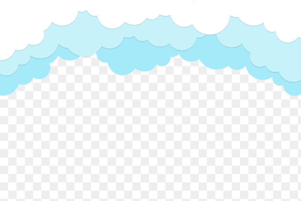 Clouds png transparent background, 3d collage sticker