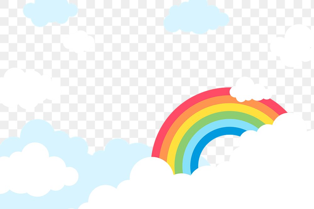 Rainbow png, transparent background, 3d | Premium PNG - rawpixel