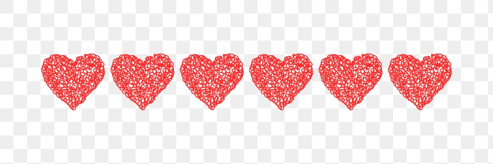 Heart PNG text divider,  love sticker design