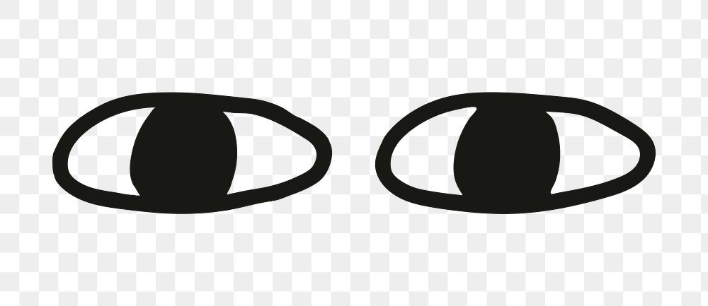 Eye png, simple line art