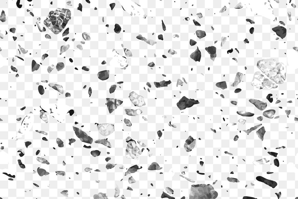 Gray terrazzo png seamless texture background