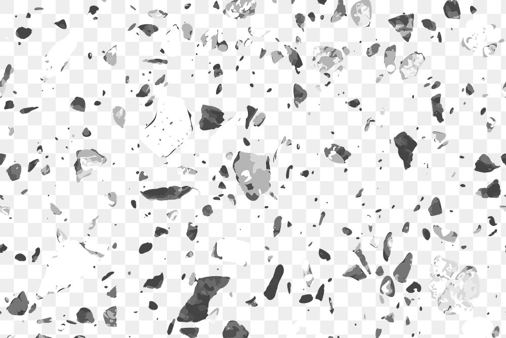 Gray png terrazzo seamless texture background