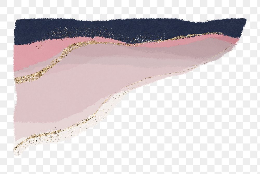 Triangle textured png shape clipart, pink glittery pastel