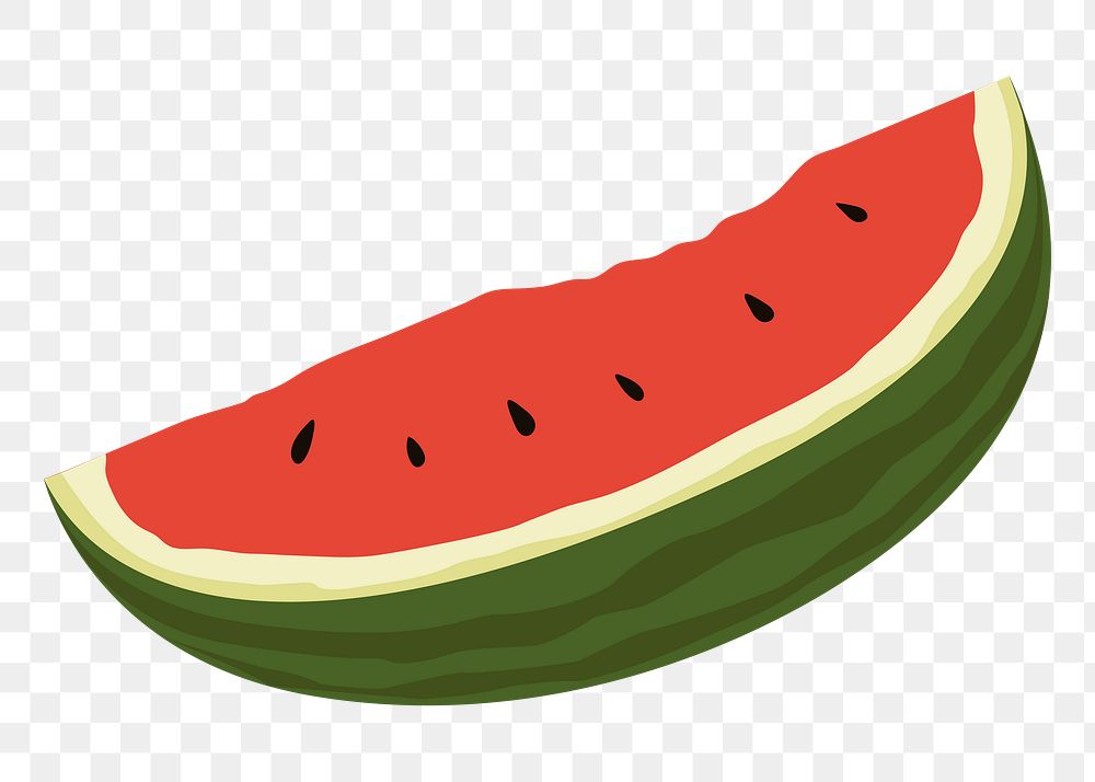 Watermelon png sticker, realistic illustration, transparent background