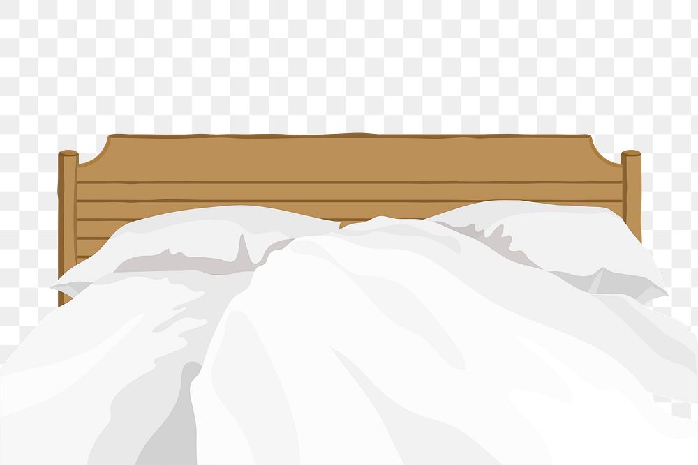 Bed border png sticker, realistic illustration, transparent background