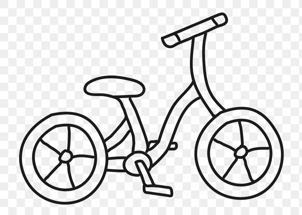 Bicycle png sticker, vehicle, transparent background