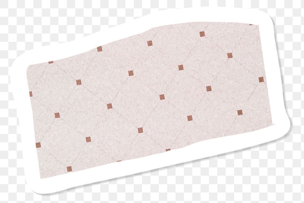 Pink polka dots pattern sticker banner transparent png