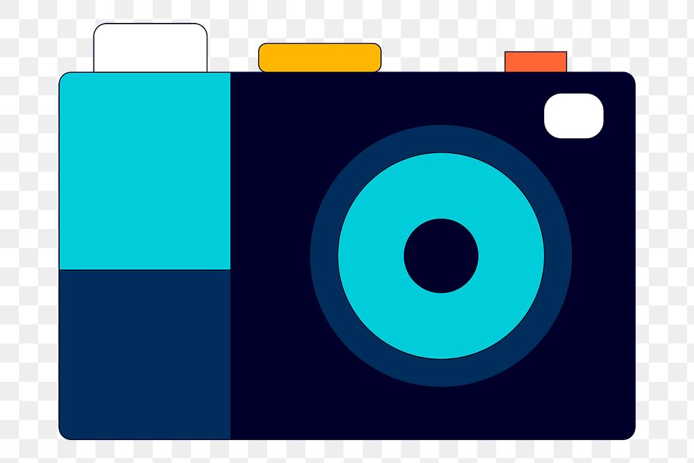 Camera icon on transparent vector
