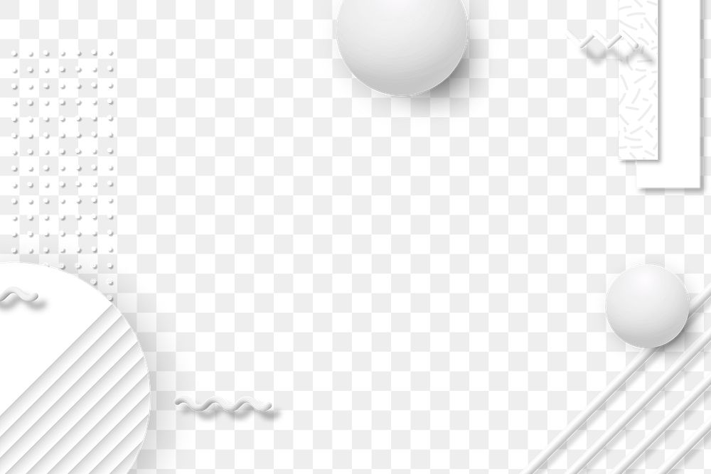 Gray geometric Memphis social banner