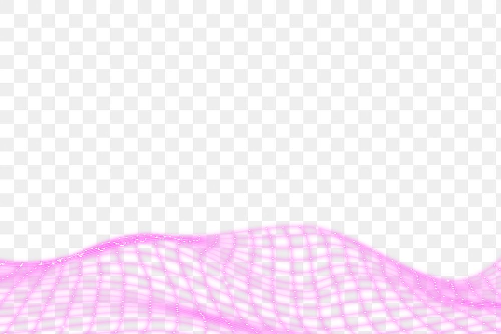 Pink 3D wave pattern design element
