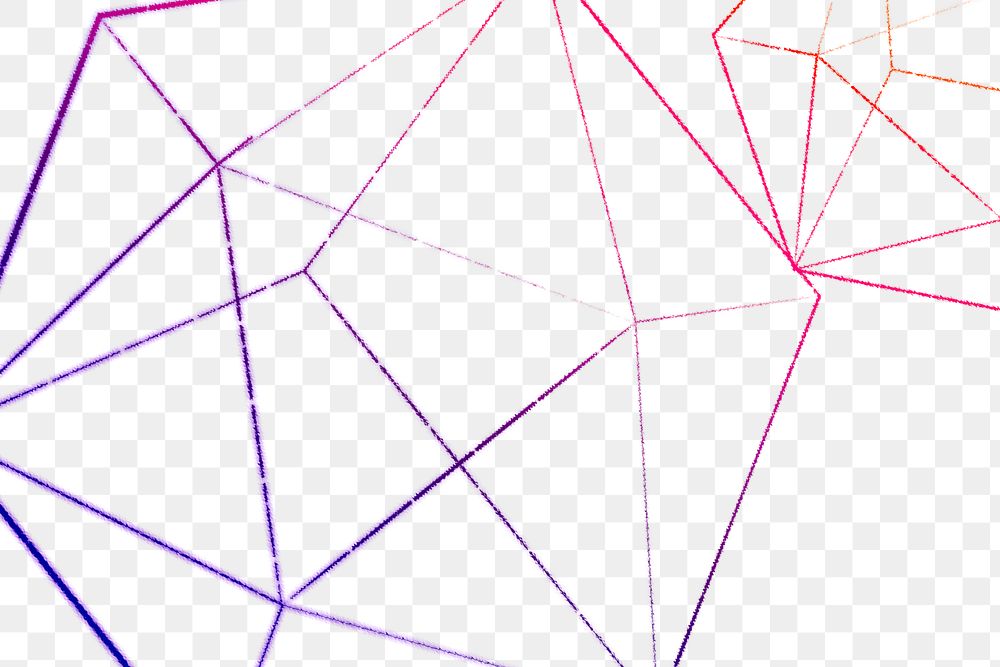 Glitch icosahedron pattern design element