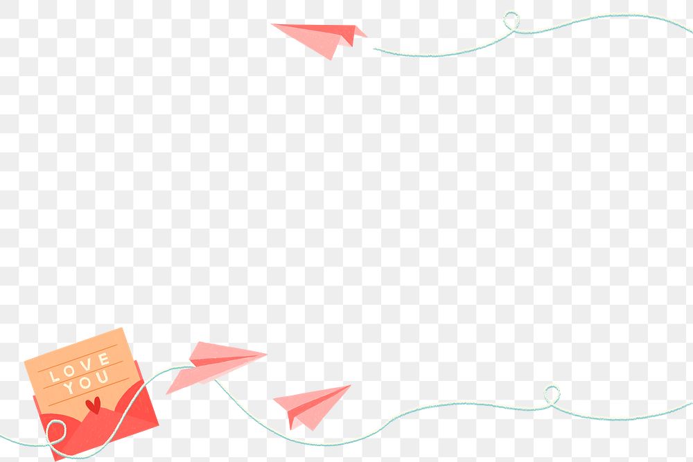 PNG Valentine’s frame love letter Premium PNG rawpixel
