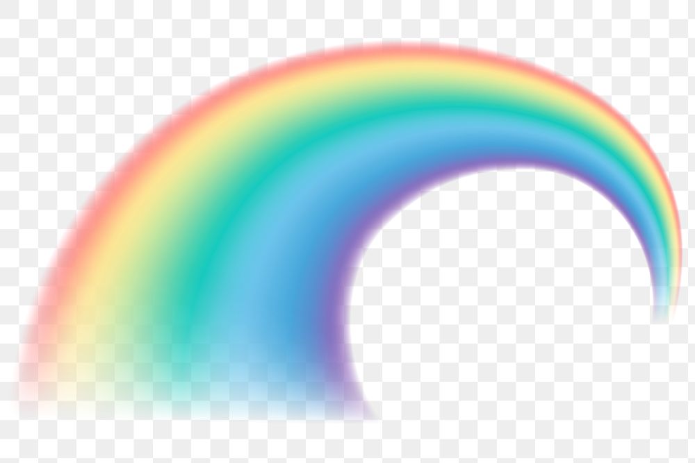 Png rainbow light design element