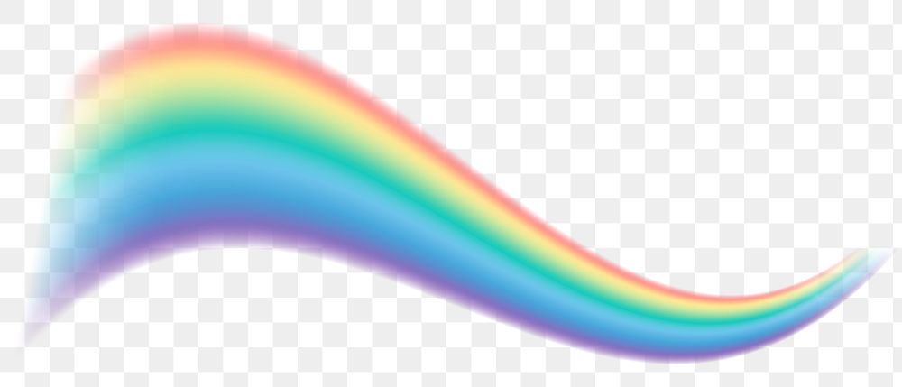 Png rainbow light design element