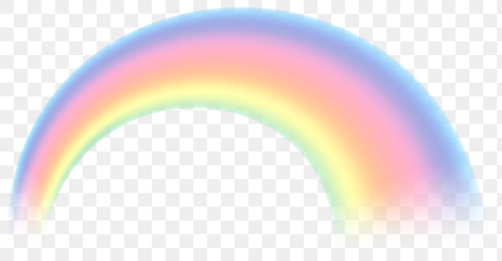Png rainbow light design element