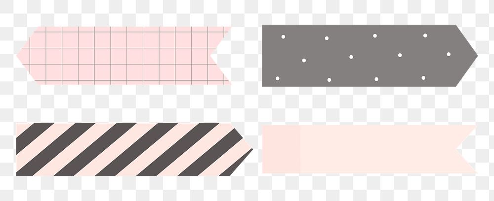 Printable sticky note png set