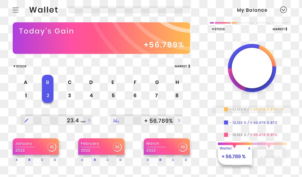 Personal stock portfolio application png