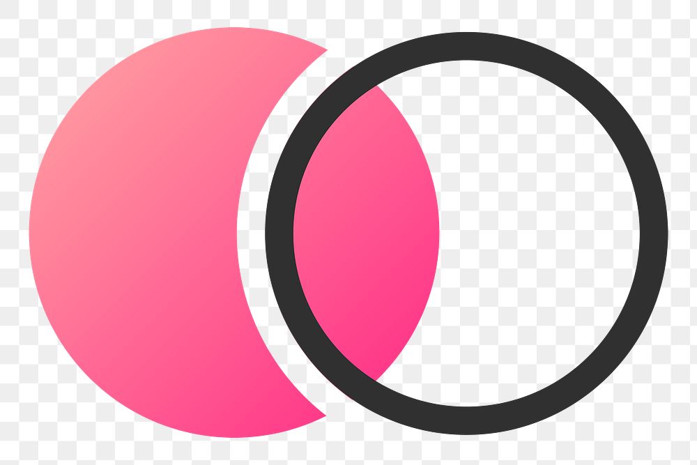 Business logo png pink and black circle icon design