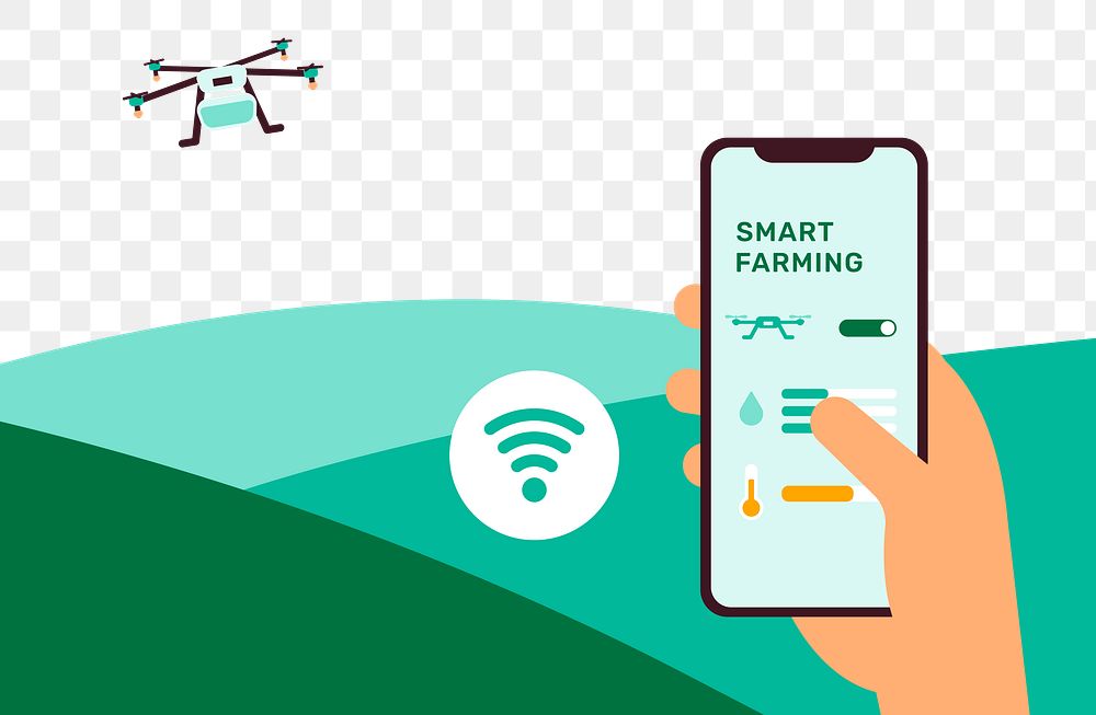Agricultural drone png smart farming transparent background