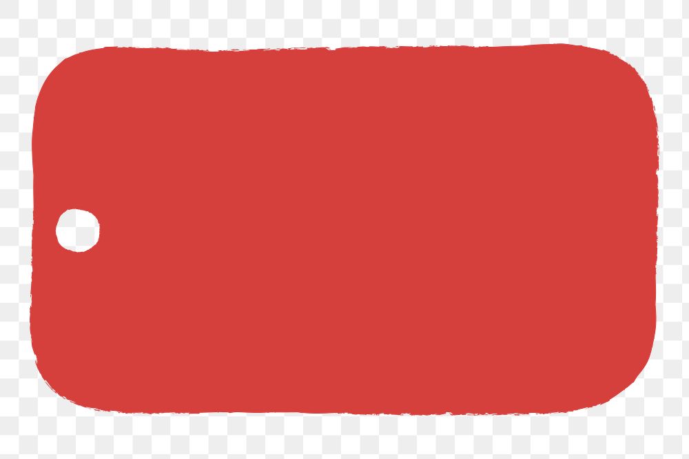 Cute red tag png transparent 