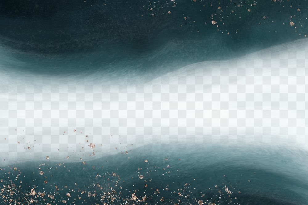 Aesthetic png ocean watercolor texture border