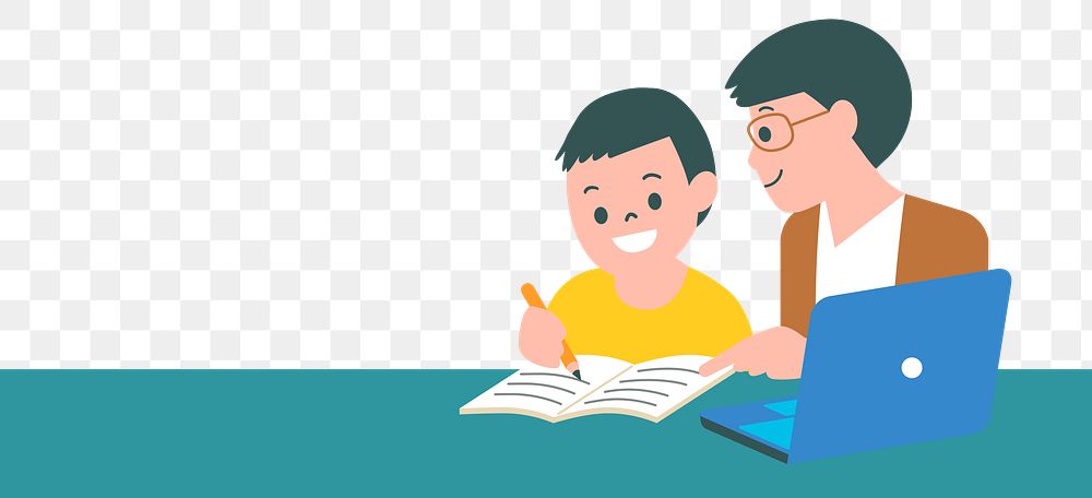 Home tutoring png border frame education in the new normal
