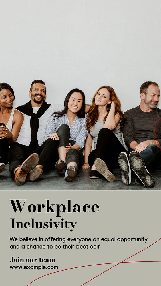 Workplace inclusivity Instagram story template, editable design