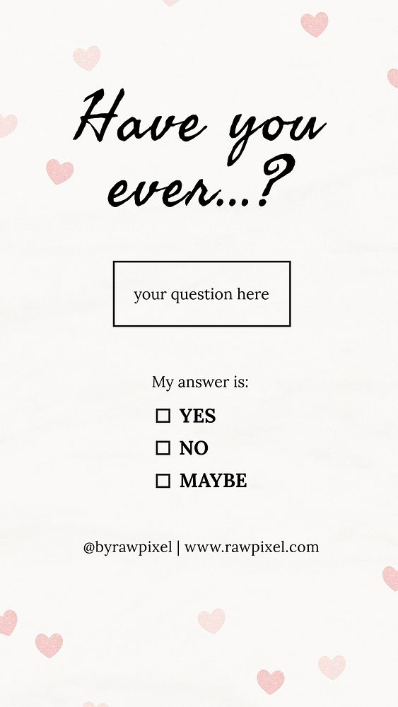 Cute social media story template, increase engagement