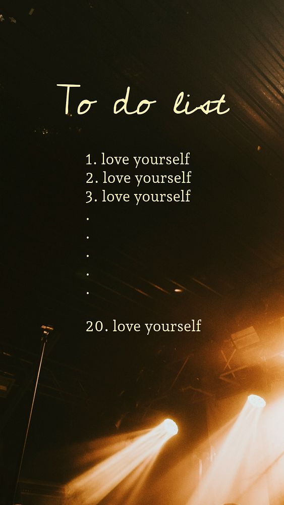 Aesthetic light Instagram story template, to do list text