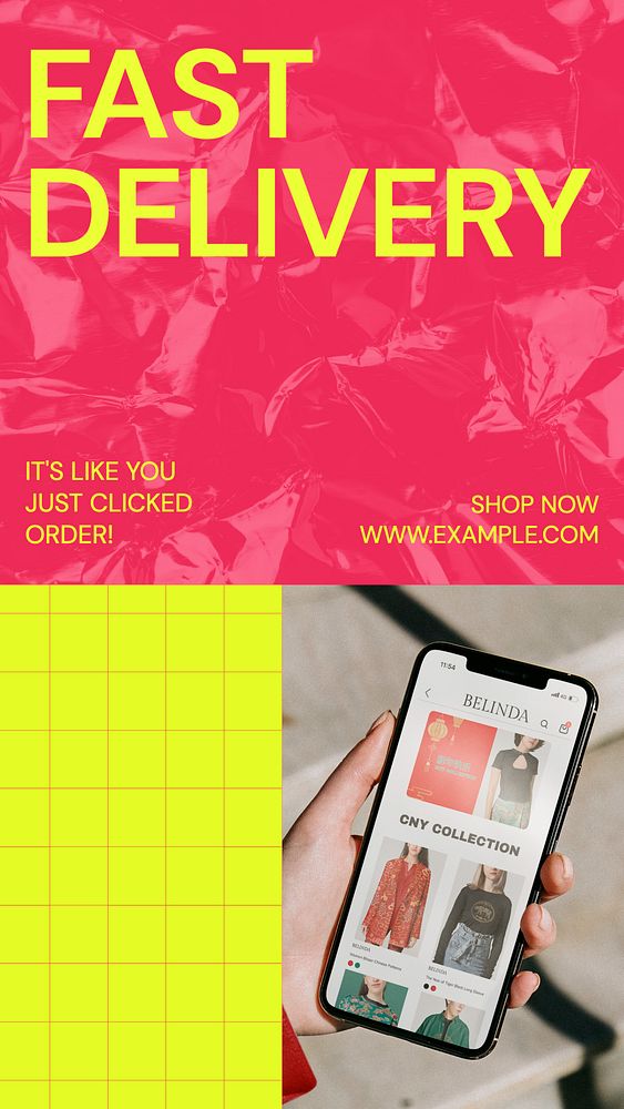 Fast delivery Instagram story, editable social media design