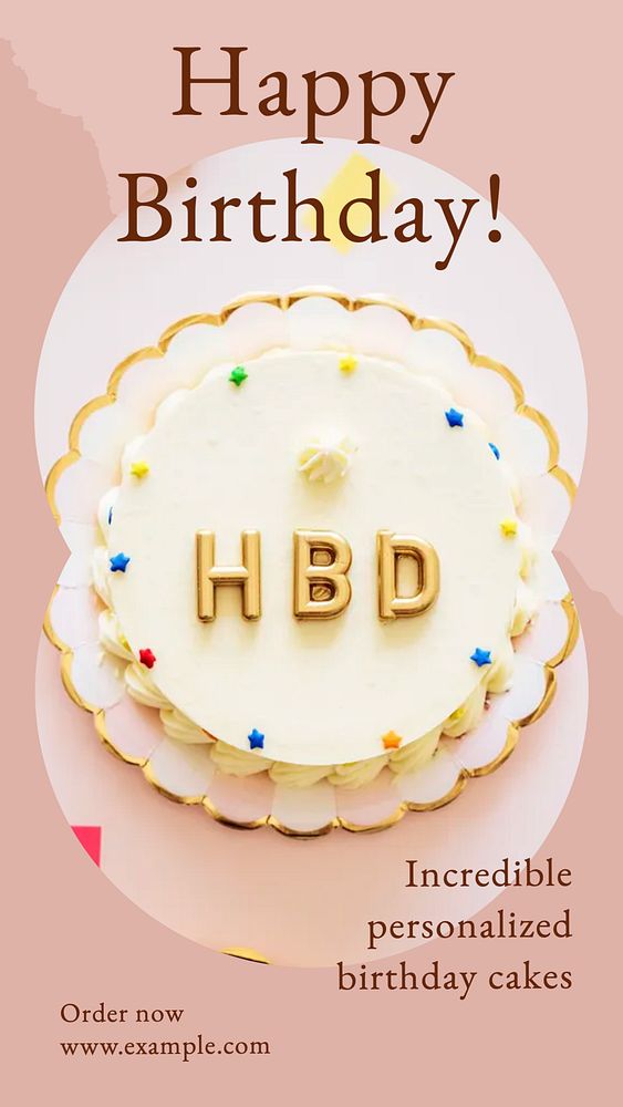 Happy birthday social story template, editable text