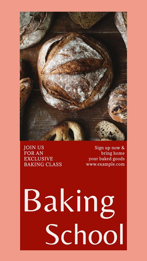 Baking school social story template, editable text