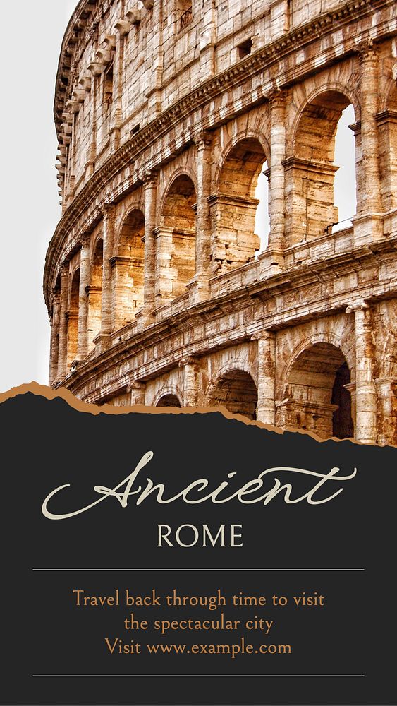 Ancient Rome social story template, editable text