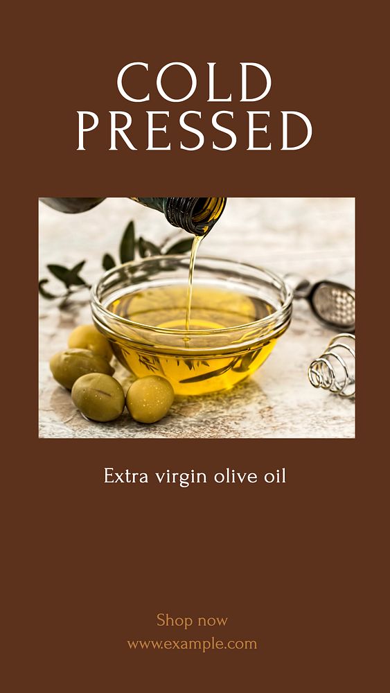 Olive oil social story template, editable text