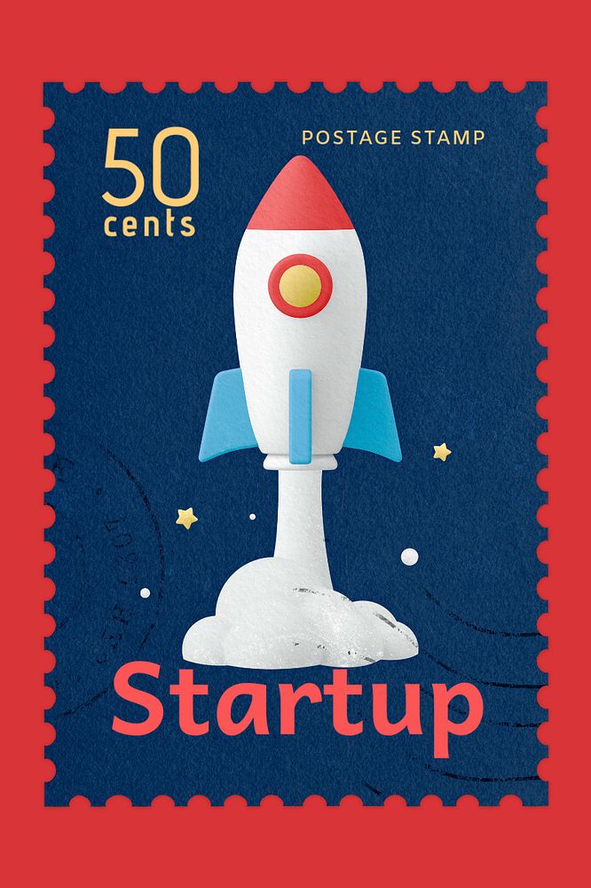 Startup, Pinterest post template, editable business design