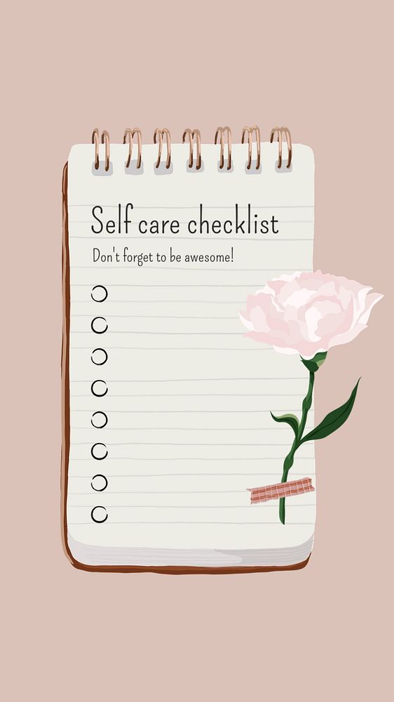 Checklist social media story template, editable design