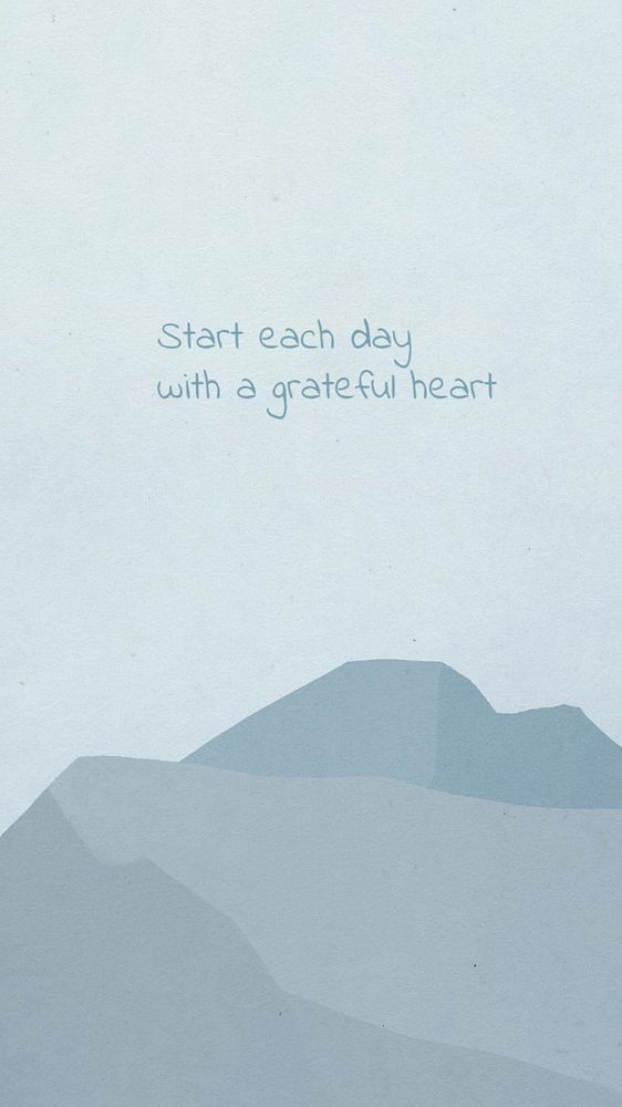 Positivity quote Instagram story template, editable text on mountain background