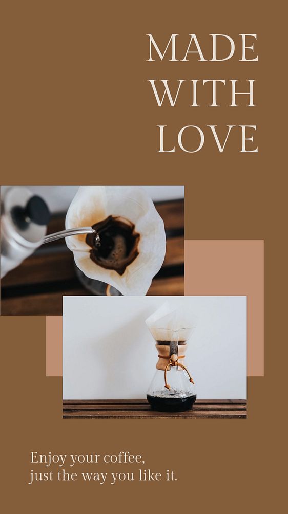 Coffee shop Instagram story template, editable advertisement
