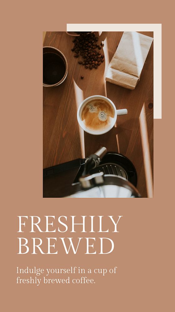 Aesthetic Instagram story template, editable advertisement