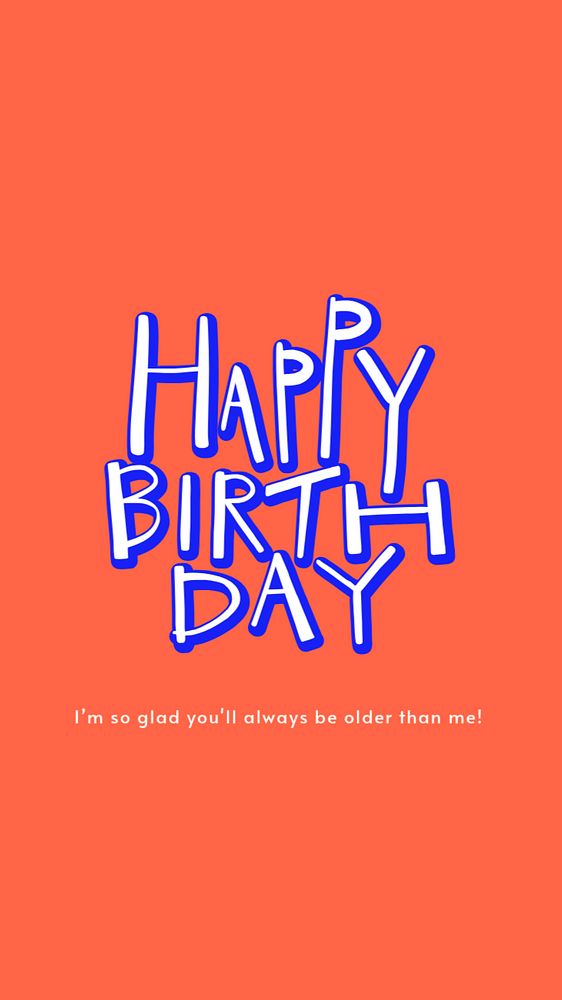Birthday greeting poster template, colorful typography