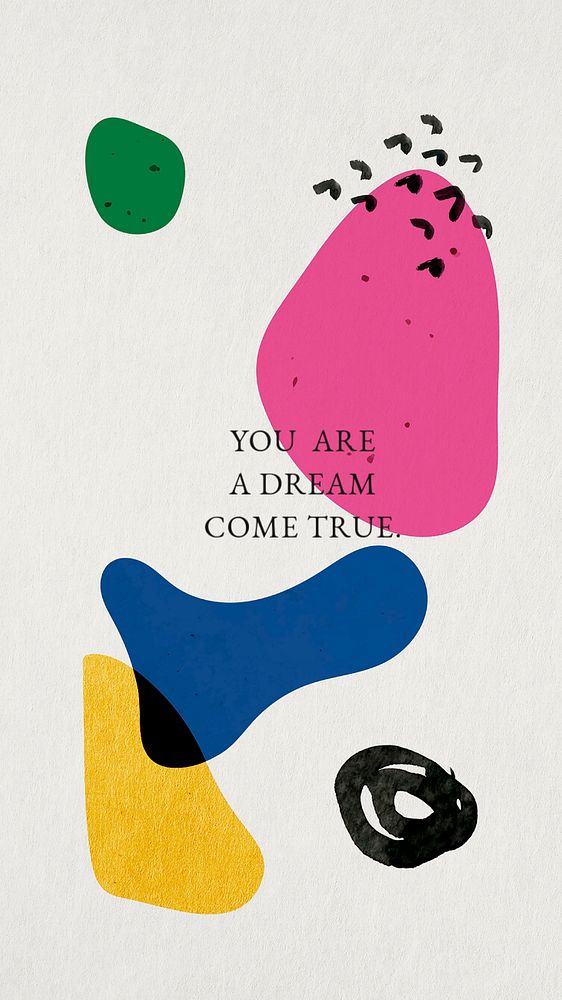Abstract shapes Instagram story template, colorful design 
