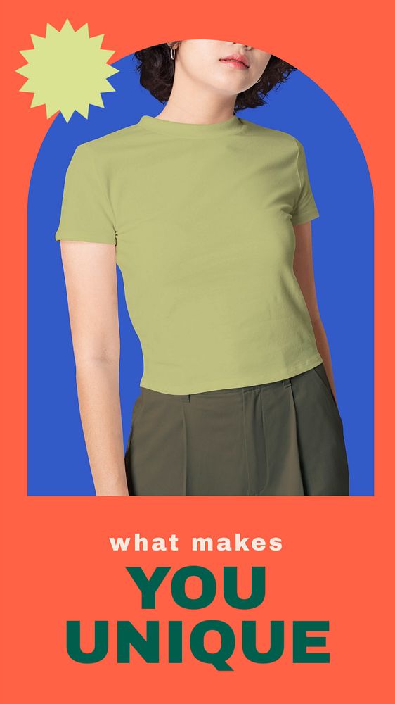 Summer collection Instagram story template, funky design
