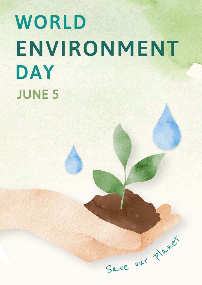 World environment day poster template