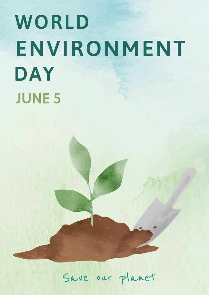 World environment day poster template