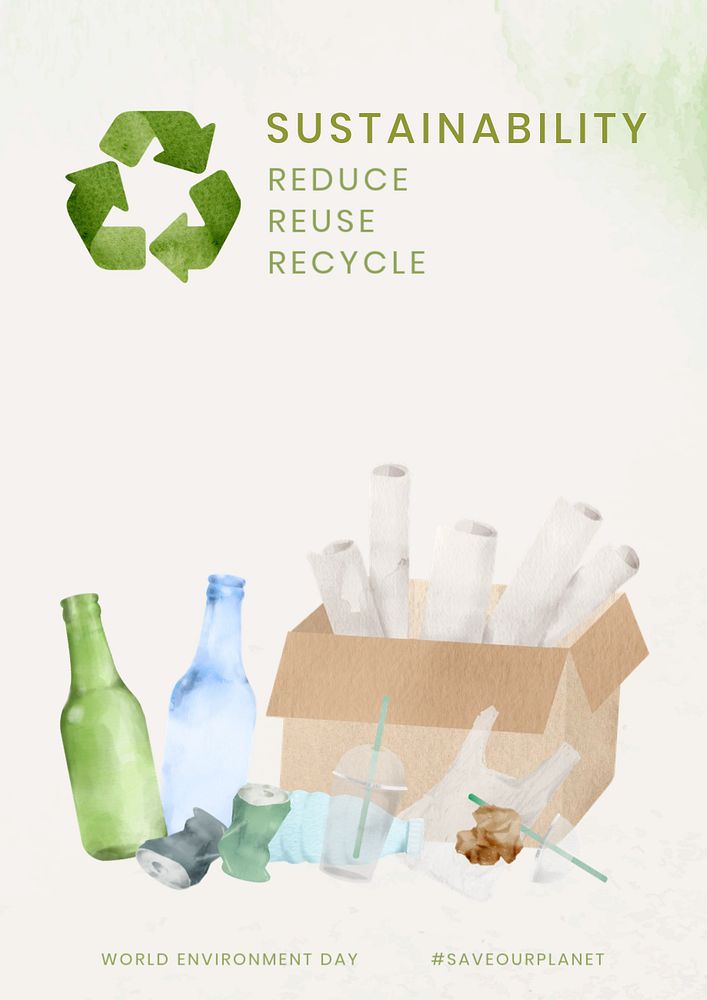 Sustainability poster template