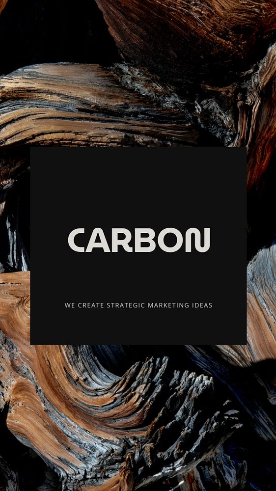 Wood texture Instagram story template, nature aesthetic